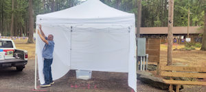 steve setup tent